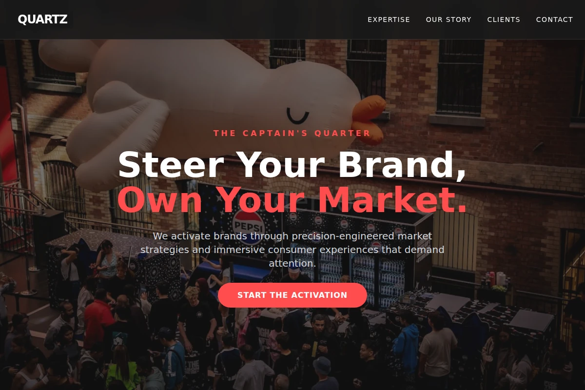 Quartz Brand Activation
